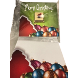 XMAS - CHOCO CHRISTMAS CARDS Singles- -Merry Christmas Ornaments 