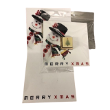 XMAS - CHOCO CHRISTMAS CARDS Singles- -Merry Christmas Snowman
